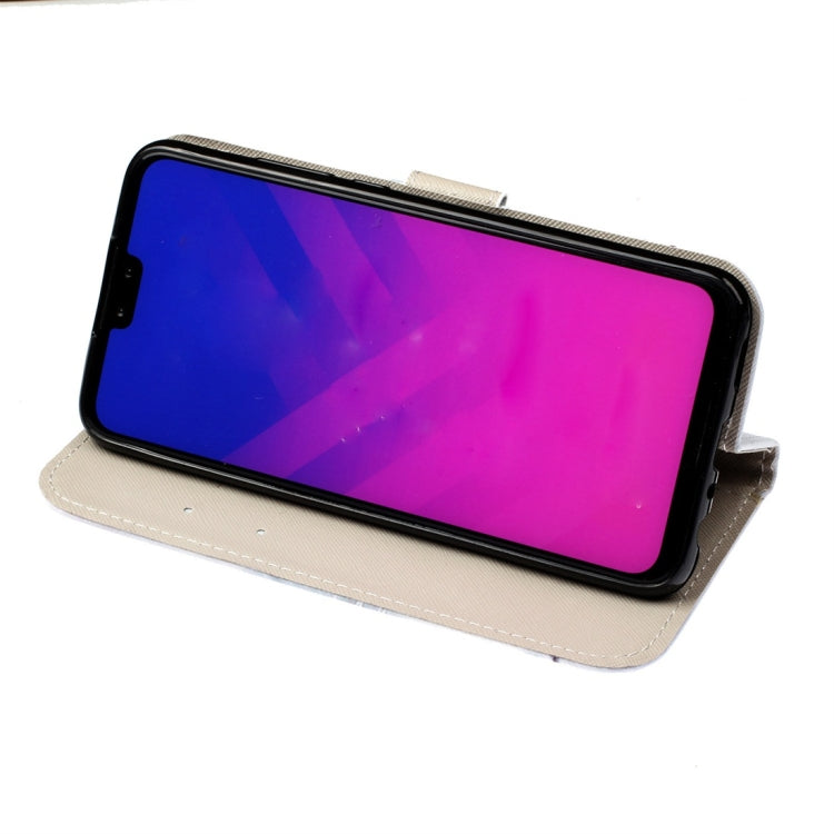 Colorful Pineapple Pattern Colored Drawing Horizontal Flip Leather Case for Huawei P Smart (2019), with Holder & Card Slots & Wallet & Lanyard