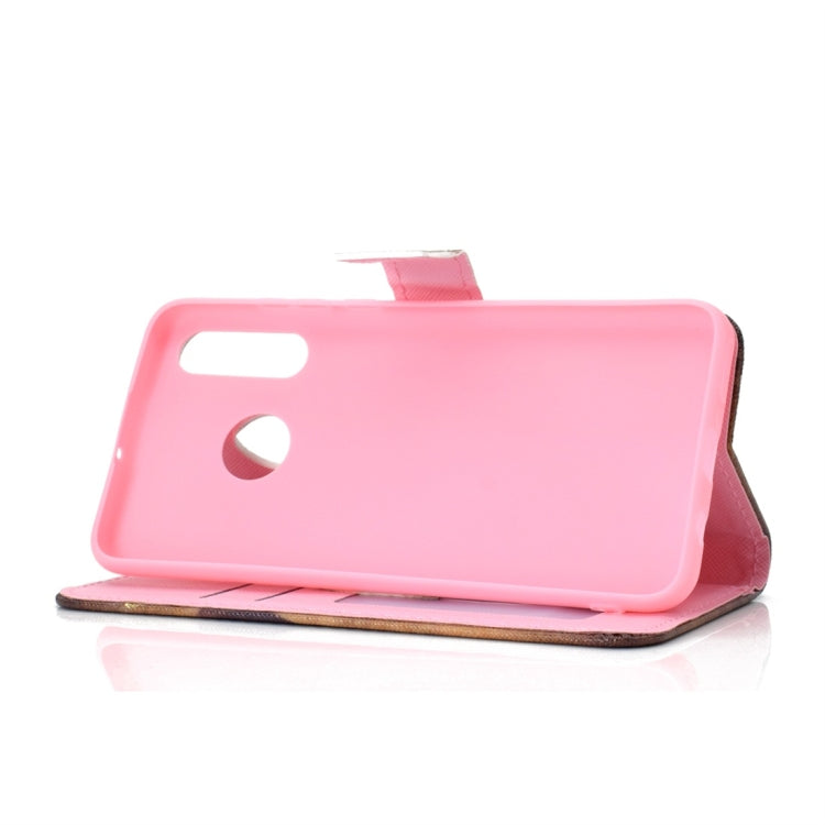 Bookshelf Pattern Colored Drawing Horizontal Flip Leather Case for Huawei P30 Lite, with Holder & Card Slots & Wallet & Lanyard