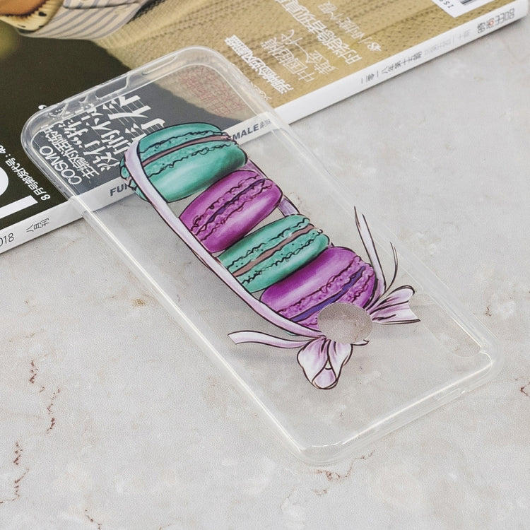 Macaron Pattern Transparent Clear TPU Case for Huawei Y9 (2019) / Enjoy 9 Plus