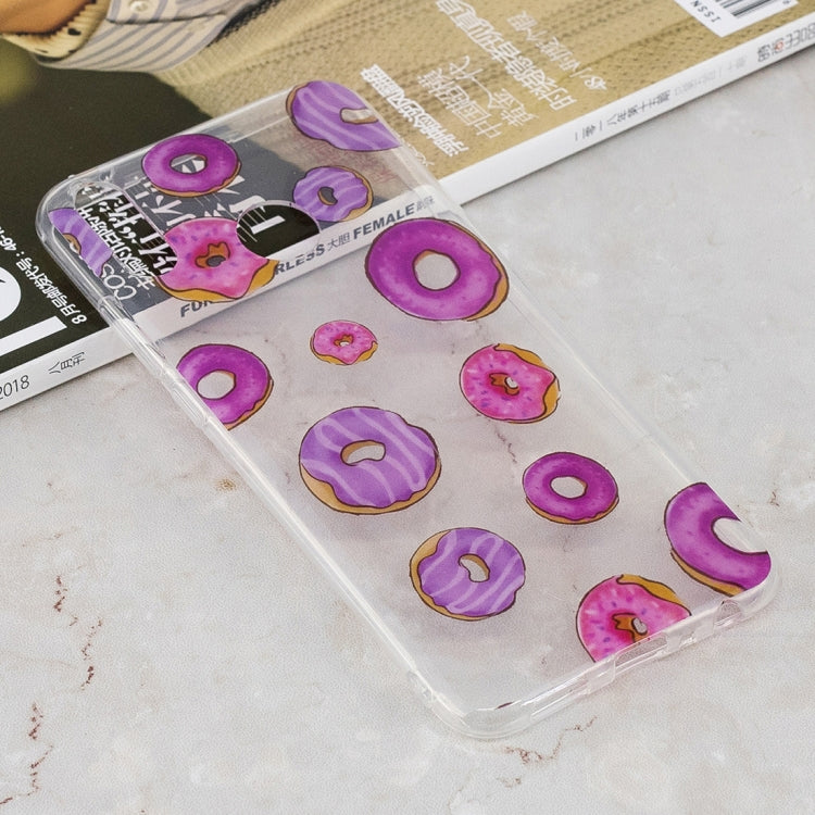 Donut Pattern Transparent Clear TPU Case for Huawei Y9 (2019) / Enjoy 9 Plus