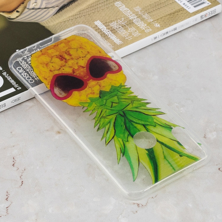 Pineapple Pattern Transparent Clear TPU Case for Huawei Y9 (2019) / Enjoy 9 Plus
