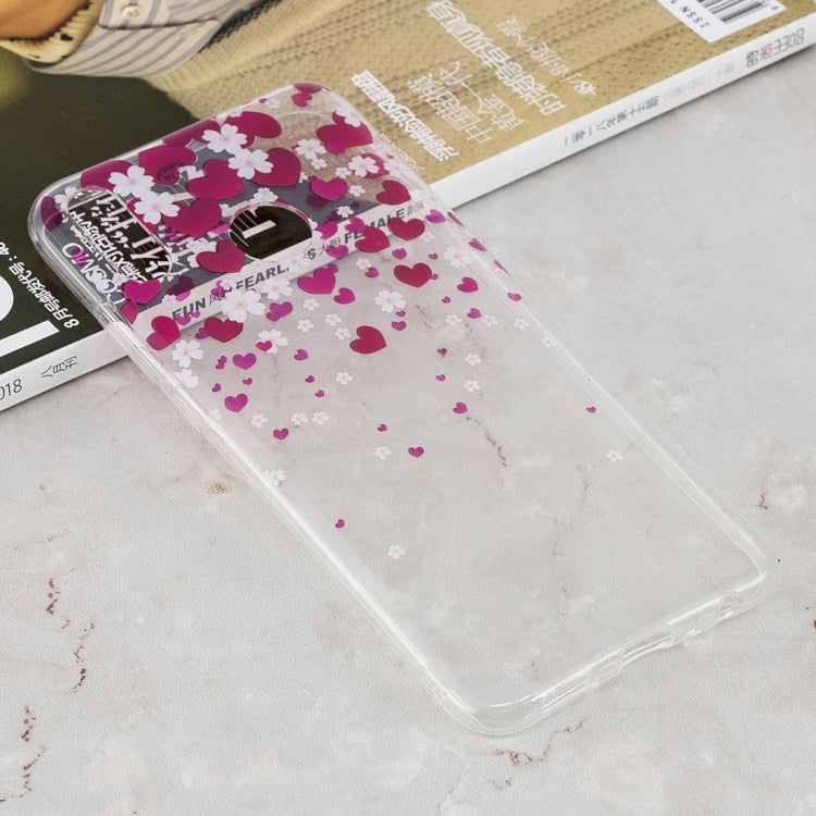 Love Heart Pattern Transparent Clear TPU Case for Huawei Y9 (2019) / Enjoy 9 Plus