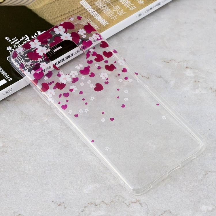 Love Heart Pattern Transparent Clear TPU Case for Huawei Mate 20 Pro
