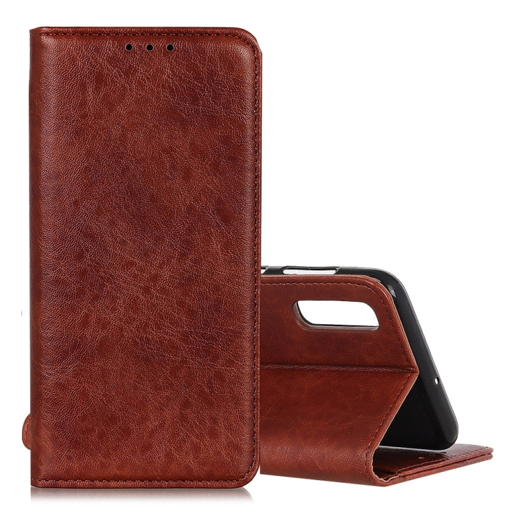 Magnetic Retro Crazy Horse Texture Horizontal Flip Leather Case for Huawei Y6 Pro 2019, with Holder & Card Slots & Photo Frame