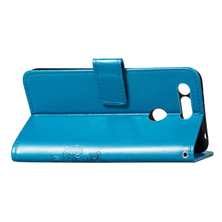 Lucky Clover Pressed Flowers Pattern Leather Case for Huawei V20, with Holder & Card Slots & Wallet & Hand Strap