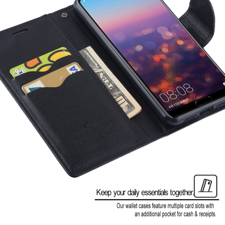 GOOSPERY FANCY DIARY Horizontal Flip PU Leather Case for Huawei P20 Pro, with Holder & Card Slots & Wallet