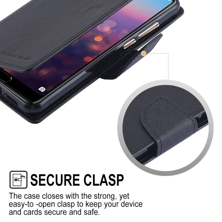 GOOSPERY FANCY DIARY Horizontal Flip PU Leather Case for Huawei P20 Pro, with Holder & Card Slots & Wallet