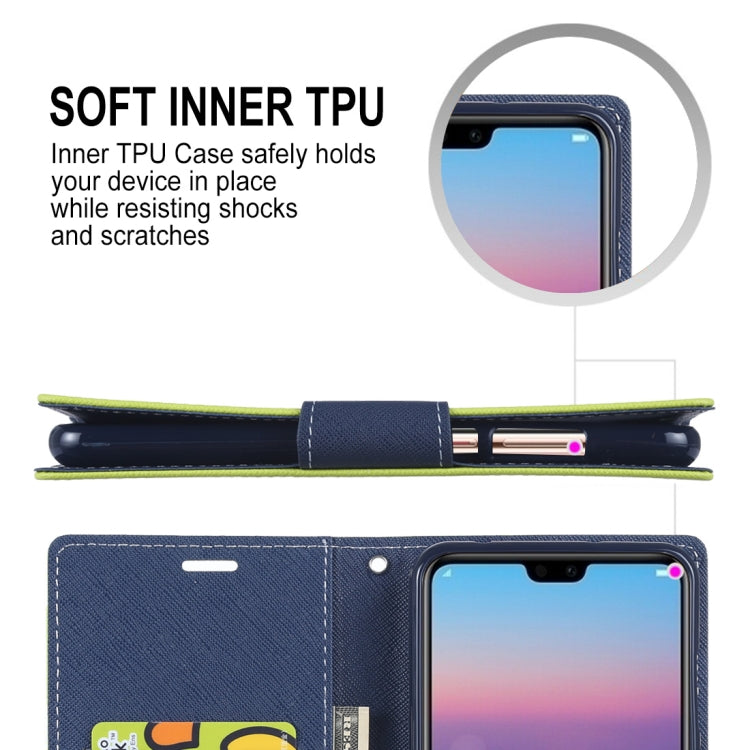 GOOSPERY FANCY DIARY Horizontal Flip PU Leather Case for Huawei P20 Pro, with Holder & Card Slots & Wallet