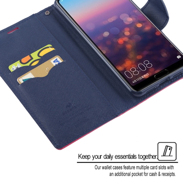 GOOSPERY FANCY DIARY Horizontal Flip PU Leather Case for Huawei P20 Pro, with Holder & Card Slots & Wallet
