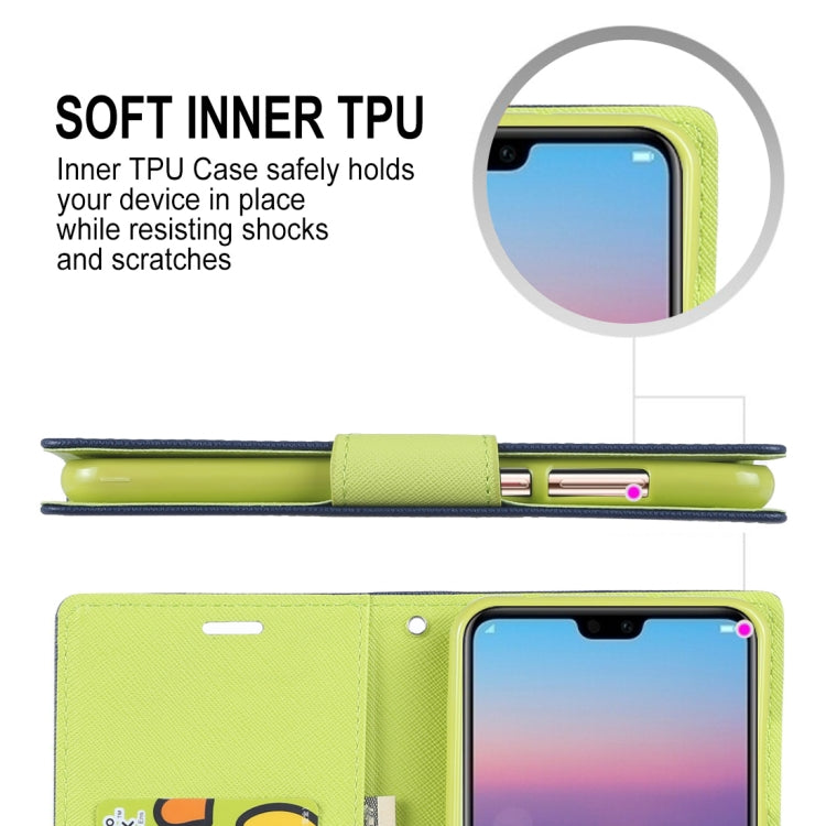 GOOSPERY FANCY DIARY Horizontal Flip PU Leather Case for Huawei P20 Pro, with Holder & Card Slots & Wallet