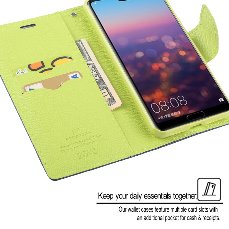 GOOSPERY FANCY DIARY Horizontal Flip PU Leather Case for Huawei P20 Pro, with Holder & Card Slots & Wallet