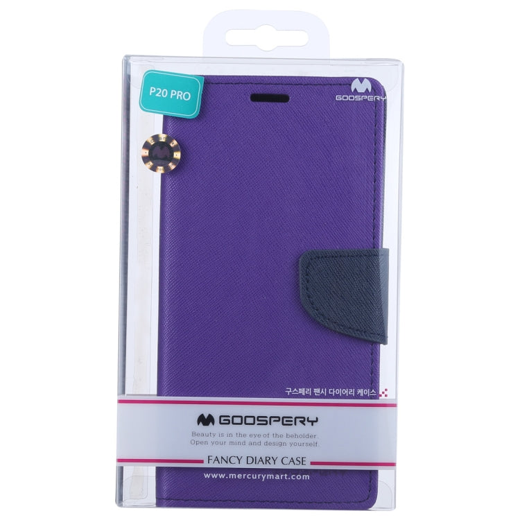 GOOSPERY FANCY DIARY Horizontal Flip PU Leather Case for Huawei P20 Pro, with Holder & Card Slots & Wallet