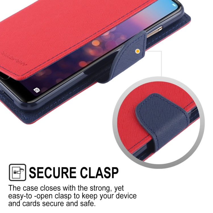 GOOSPERY FANCY DIARY Horizontal Flip PU Leather Case for Huawei P20 Pro, with Holder & Card Slots & Wallet