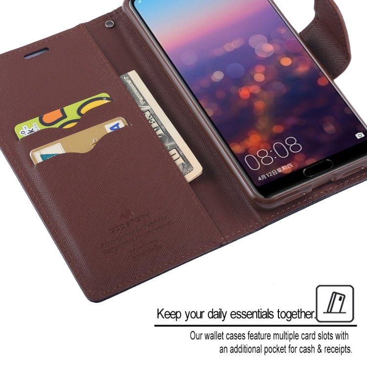 GOOSPERY FANCY DIARY Horizontal Flip PU Leather Case for Huawei P20 Pro, with Holder & Card Slots & Wallet