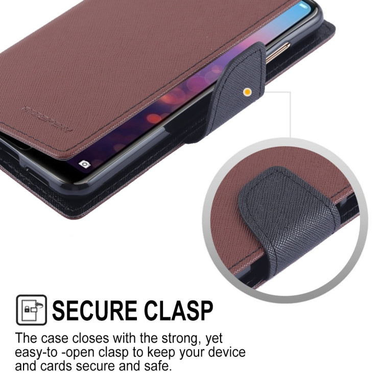 GOOSPERY FANCY DIARY Horizontal Flip PU Leather Case for Huawei P20 Pro, with Holder & Card Slots & Wallet