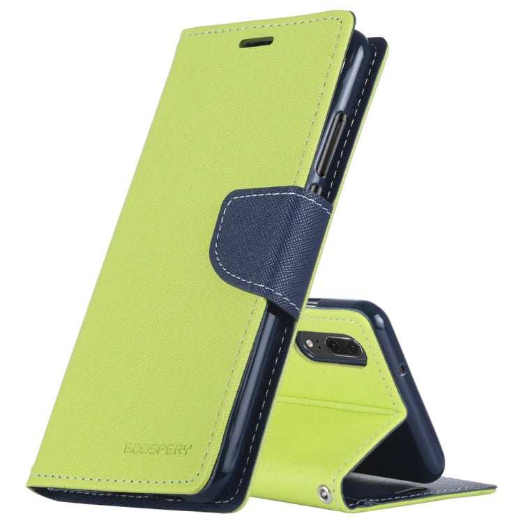 GOOSPERY FANCY DIARY Horizontal Flip PU Leather Case for Huawei P20, with Holder & Card Slots & Wallet