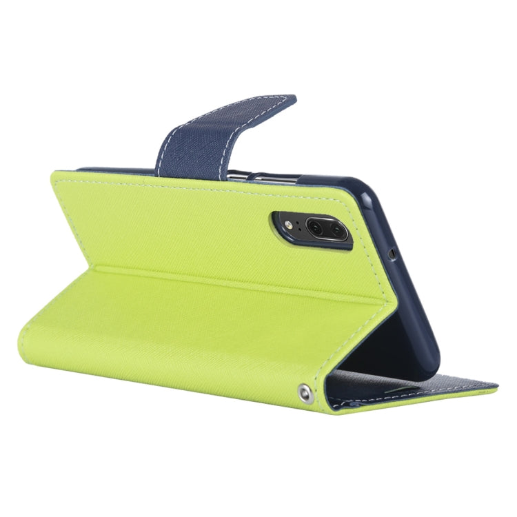 GOOSPERY FANCY DIARY Horizontal Flip PU Leather Case for Huawei P20, with Holder & Card Slots & Wallet