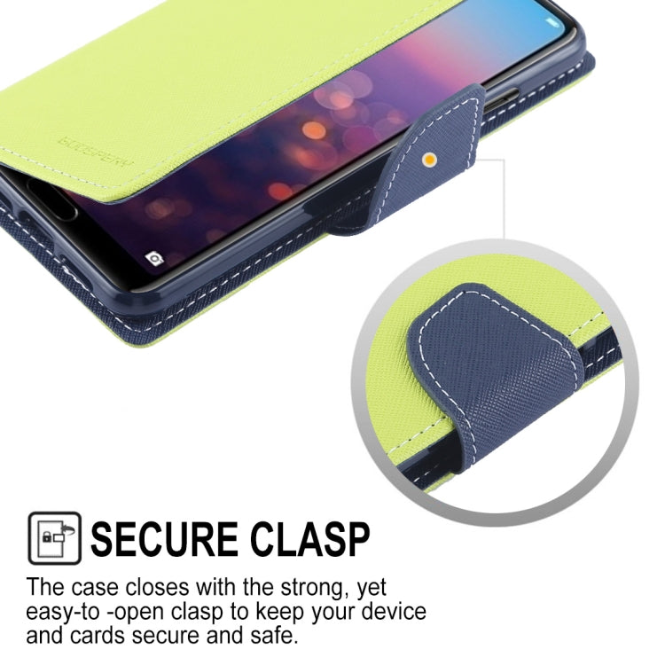GOOSPERY FANCY DIARY Horizontal Flip PU Leather Case for Huawei P20, with Holder & Card Slots & Wallet