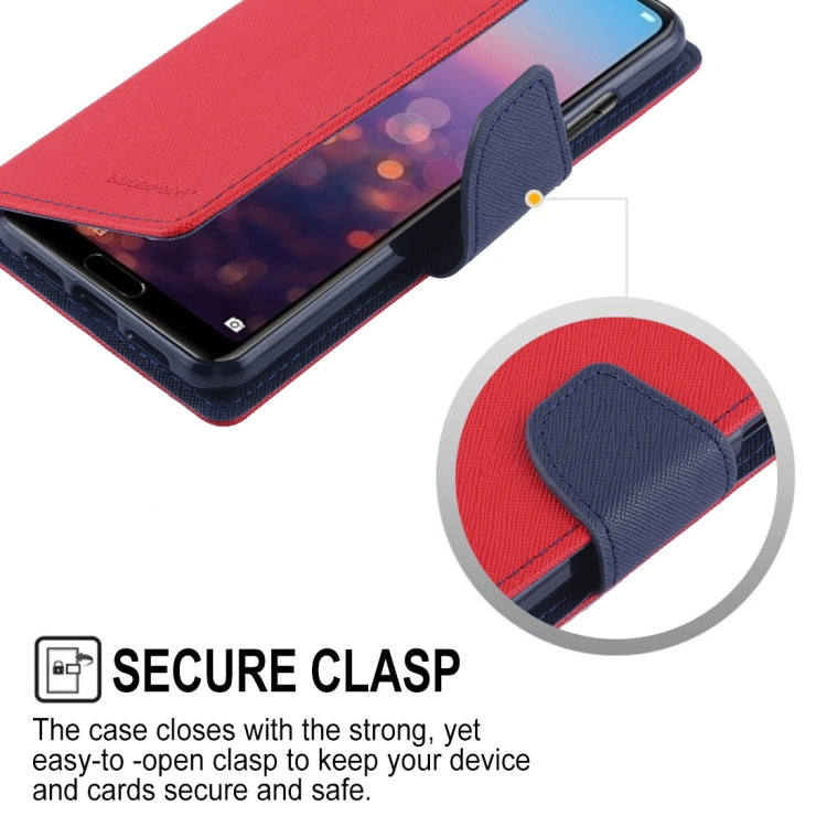 GOOSPERY FANCY DIARY Horizontal Flip PU Leather Case for Huawei P20, with Holder & Card Slots & Wallet