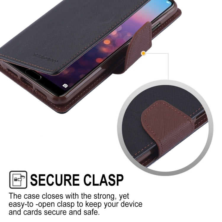GOOSPERY FANCY DIARY Horizontal Flip PU Leather Case for Huawei P20, with Holder & Card Slots & Wallet