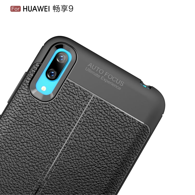 Litchi Texture TPU Shockproof Case for Huawei Enjoy 9