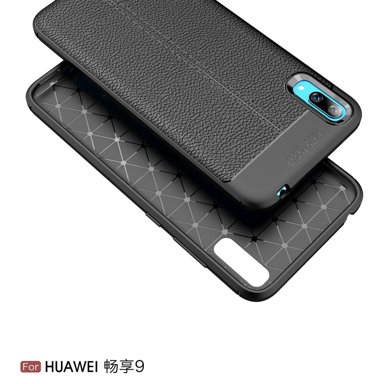 Litchi Texture TPU Shockproof Case for Huawei Enjoy 9
