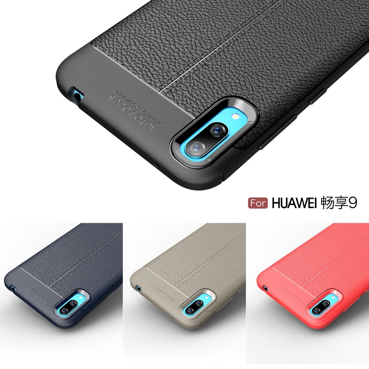 Litchi Texture TPU Shockproof Case for Huawei Enjoy 9