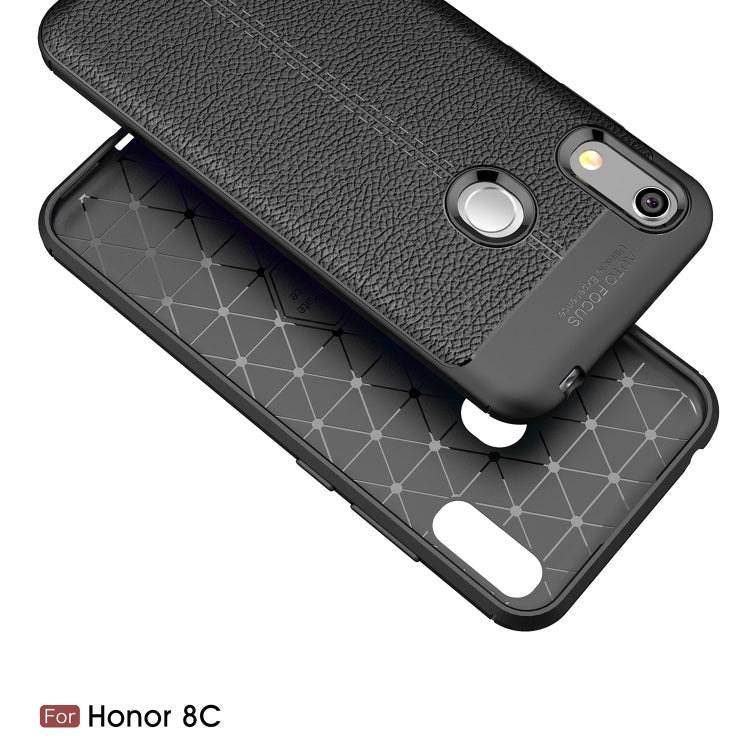 Litchi Texture TPU Shockproof Case for Huawei Honor 8A