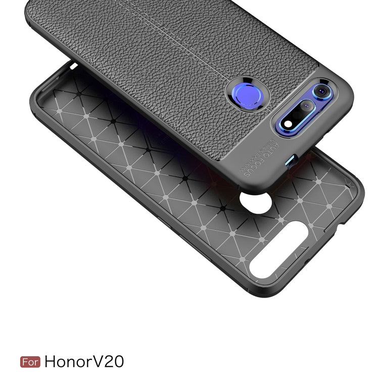 Litchi Texture TPU Shockproof Case for Huawei Honor V20