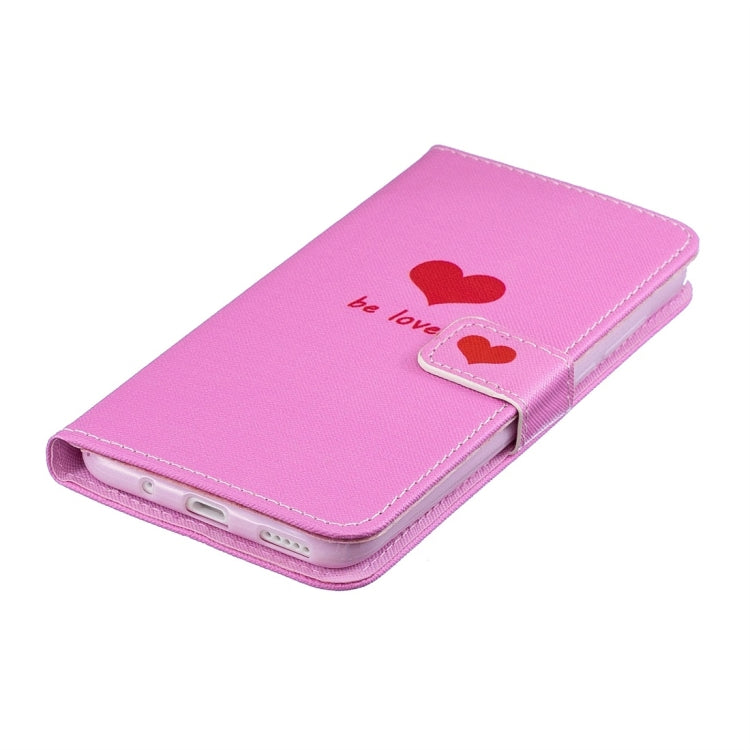 Heart Pattern Horizontal Flip Leather Case for Huawei Nova 4, with Holder & Card Slots & Wallet