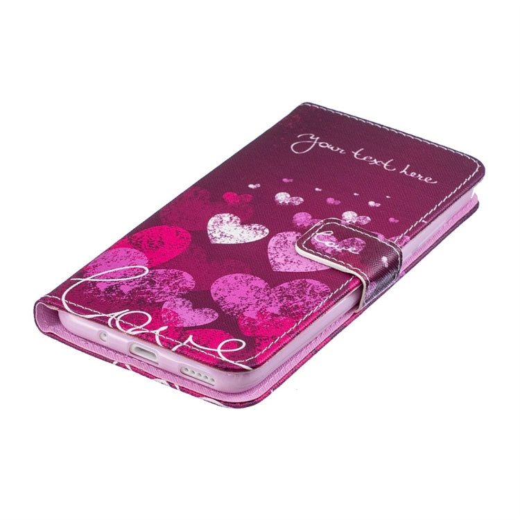 Letter Heart Pattern Horizontal Flip Leather Case for Huawei Nova 4, with Holder & Card Slots & Wallet