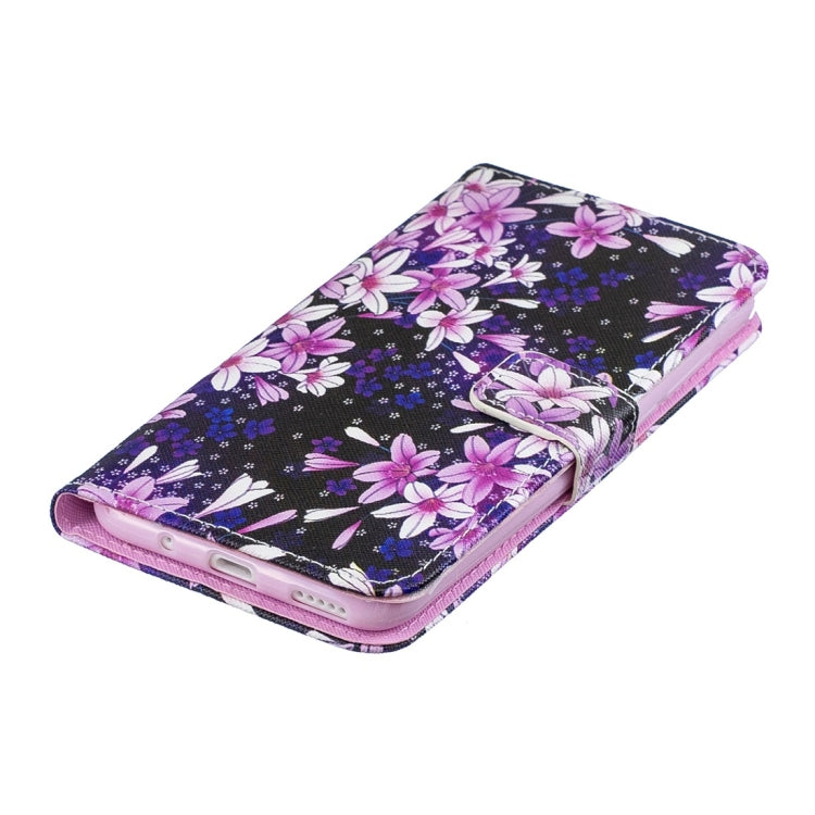 Lily Pattern Horizontal Flip Leather Case for Huawei Nova 4, with Holder & Card Slots & Wallet