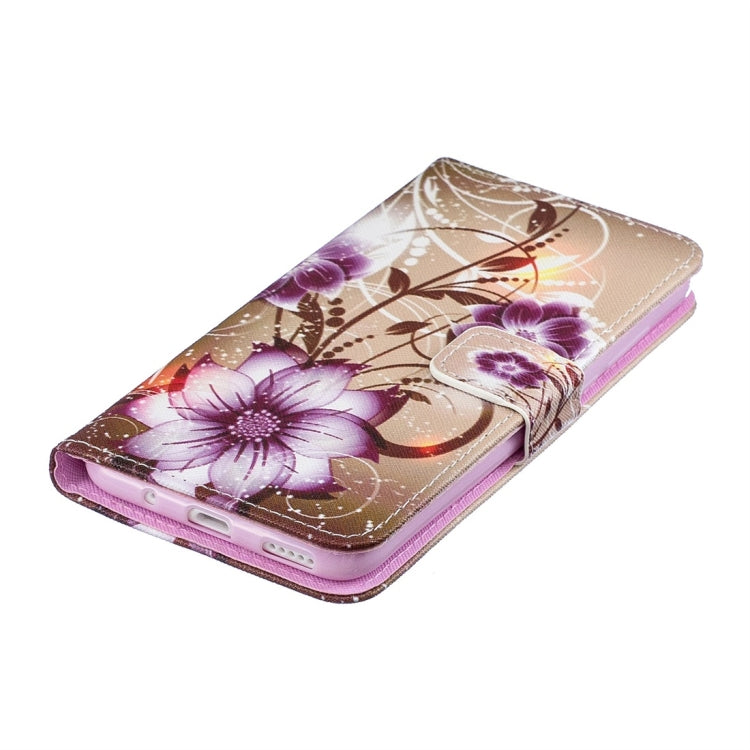 Lotus Pattern Horizontal Flip Leather Case for Huawei Nova 4, with Holder & Card Slots & Wallet