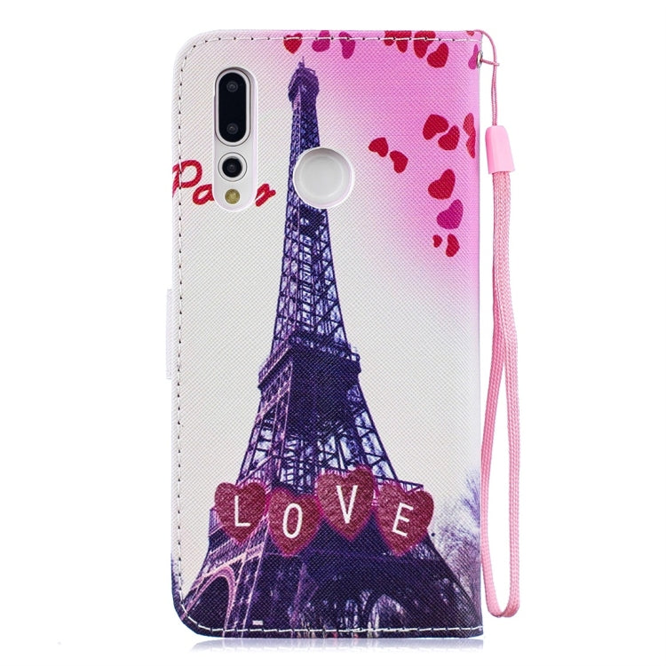 Love Towel Pattern Horizontal Flip Leather Case for Huawei Nova 4, with Holder & Card Slots & Wallet