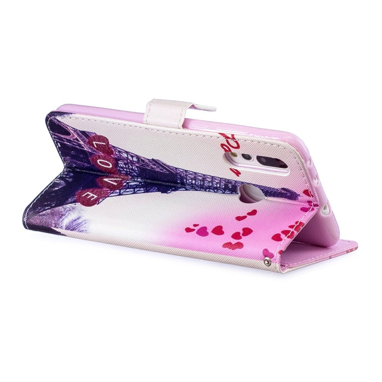 Love Towel Pattern Horizontal Flip Leather Case for Huawei Nova 4, with Holder & Card Slots & Wallet