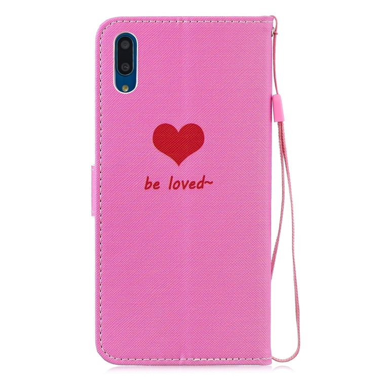 Heart Pattern Horizontal Flip Leather Case for Huawei Enjoy 9, with Holder & Card Slots & Wallet