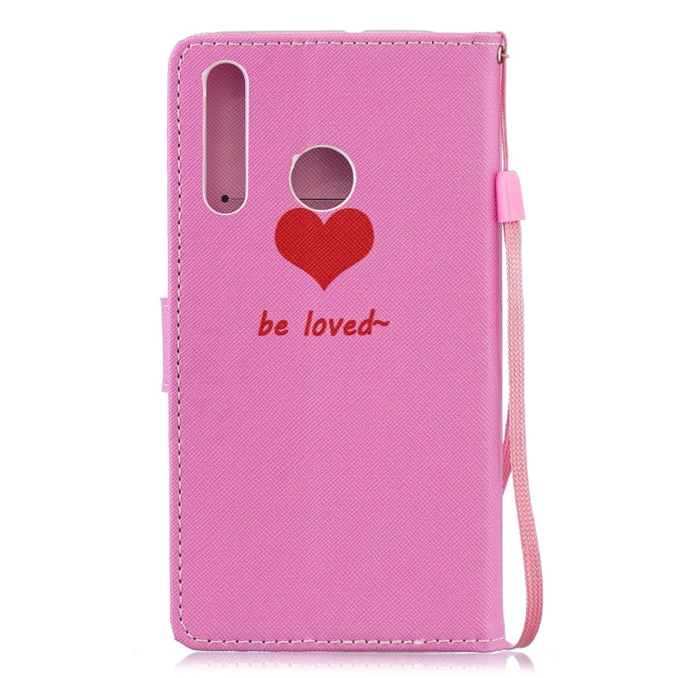 Heart Pattern Horizontal Flip Leather Case for Huawei Enjoy 9s, with Holder & Card Slots & Wallet