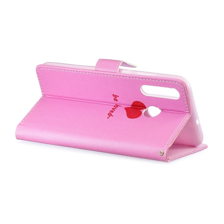 Heart Pattern Horizontal Flip Leather Case for Huawei Enjoy 9s, with Holder & Card Slots & Wallet