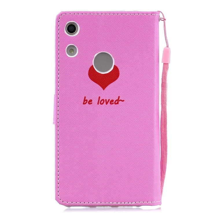 Heart Pattern Horizontal Flip Leather Case for Huawei Honor Play 8A, with Holder & Card Slots & Wallet