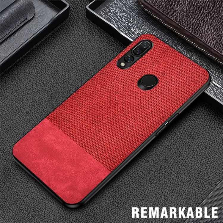 Shockproof Splicing PU + Cloth Protective Case for Huawei Y9 (2019)