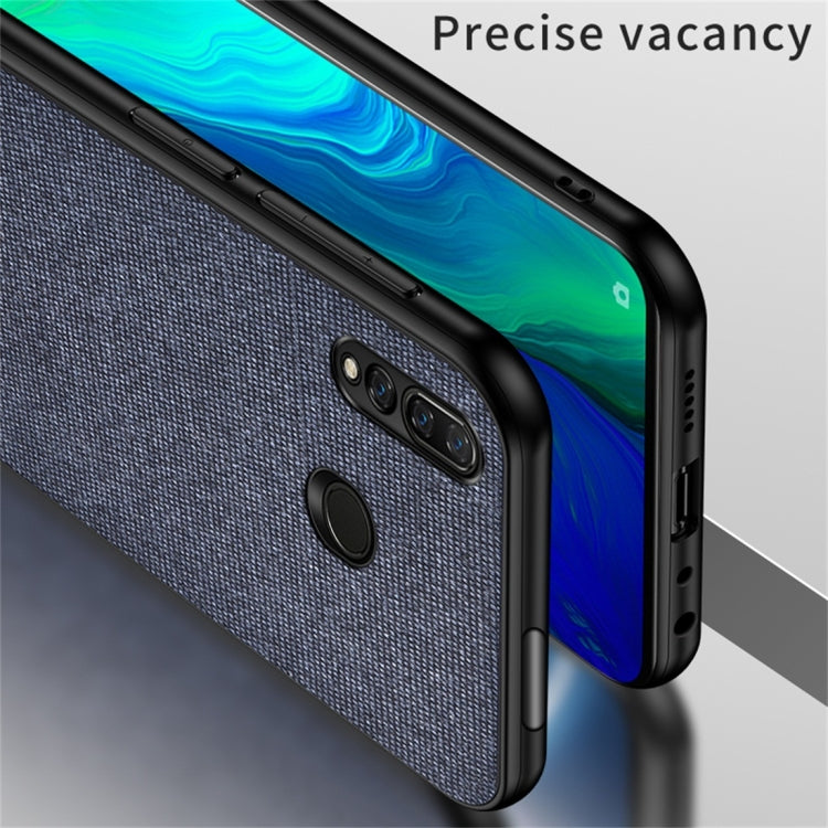 Shockproof Splicing PU + Cloth Protective Case for Huawei Honor View 20