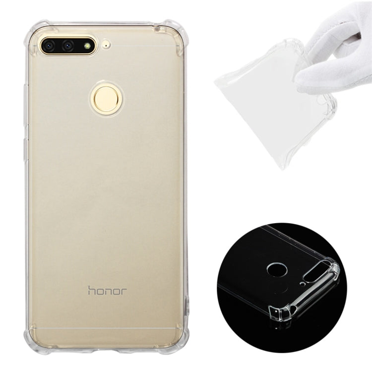 Shockproof TPU Protective Case for Huawei Honor 7A / Enjoy 8e / Y6 (2018) (Transparent)