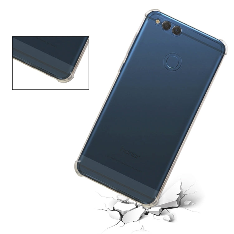 Shockproof TPU Protective Case for Huawei Honor 7X (Transparent)
