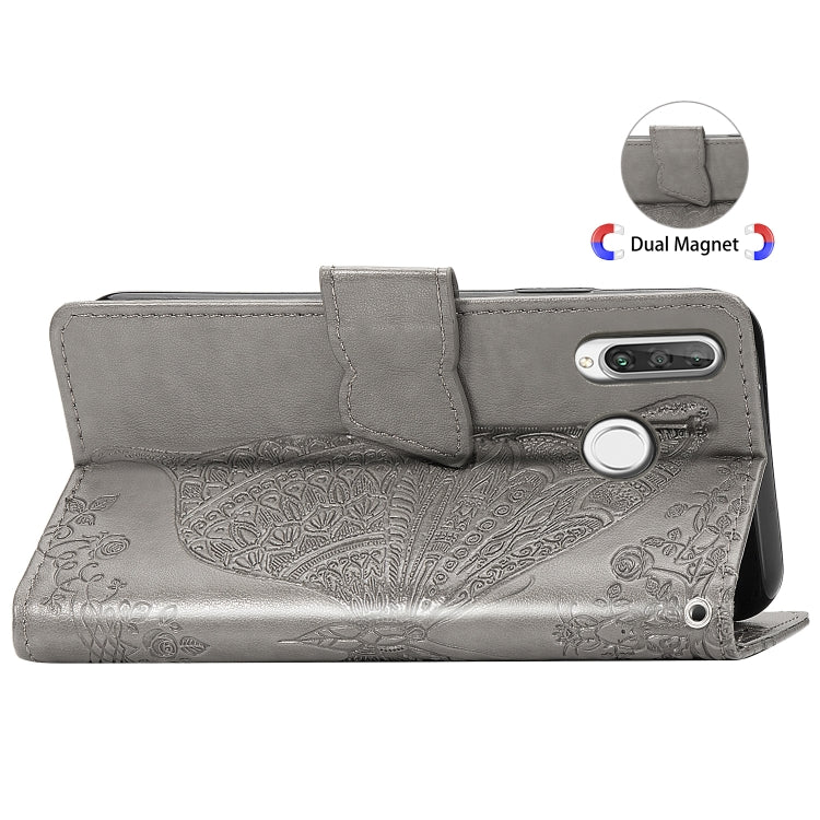 Butterfly Love Flowers Embossing Horizontal Flip Leather Case for Huawei P30 Lite / Nova 4e, with Holder & Card Slots & Wallet & Lanyard