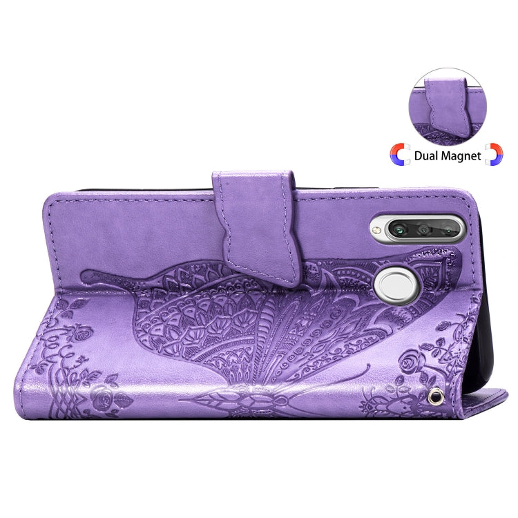 Butterfly Love Flowers Embossing Horizontal Flip Leather Case for Huawei P30 Lite / Nova 4e, with Holder & Card Slots & Wallet & Lanyard