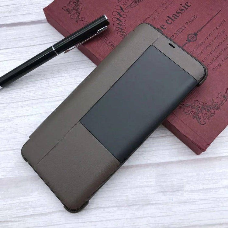 Ultrathin Horizontal Flip Leather Case for Huawei Mate 20, with Call Display ID
