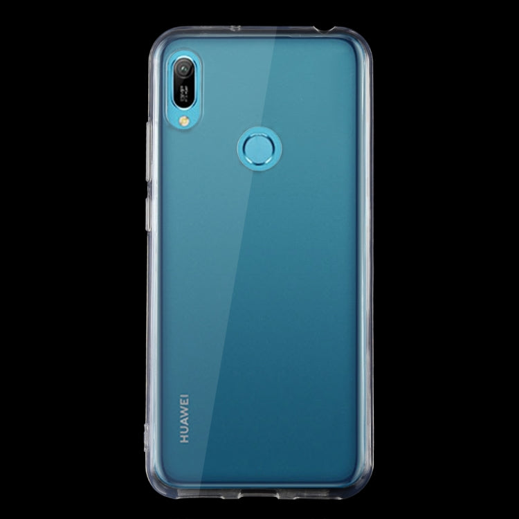 50 PCS 0.75mm Ultrathin Transparent TPU Soft Protective Case for Huawei Y6 2019