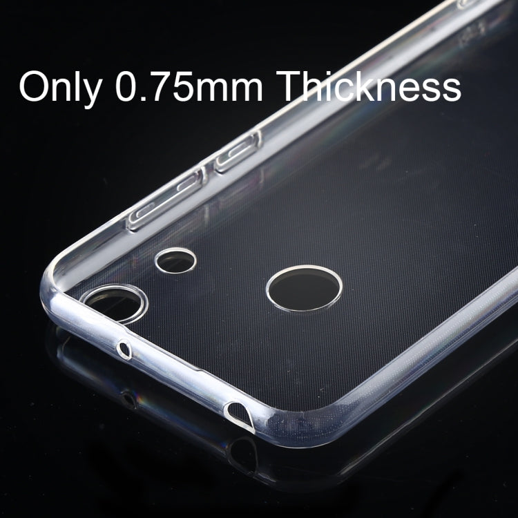 0.75mm Ultrathin Transparent TPU Soft Protective Case for Huawei Honor 8A