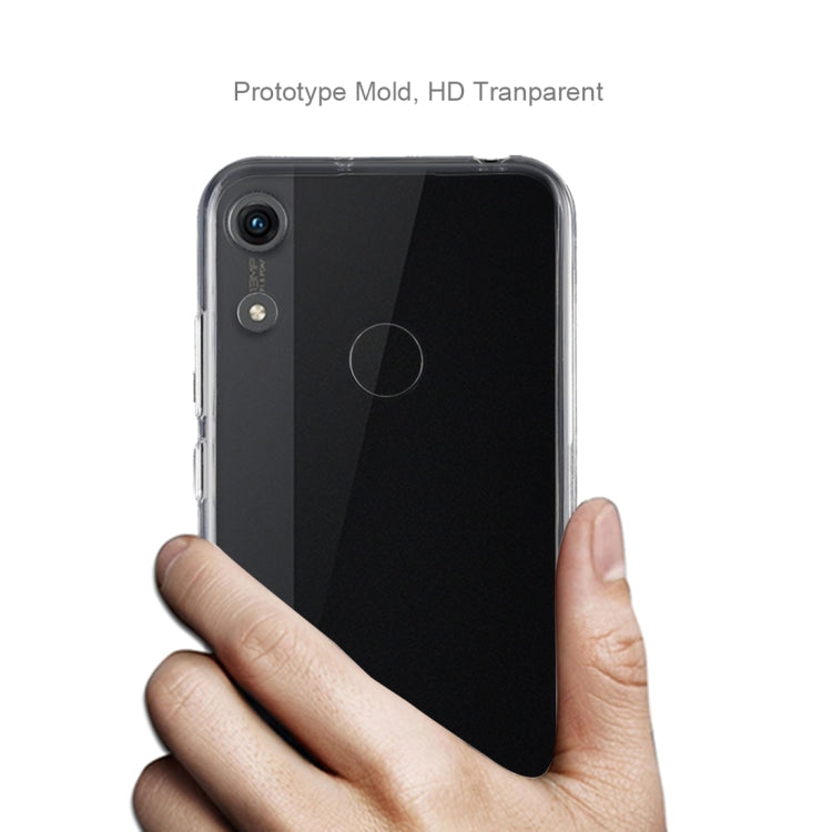 50 PCS 0.75mm Ultrathin Transparent TPU Soft Protective Case for Huawei Honor 8A