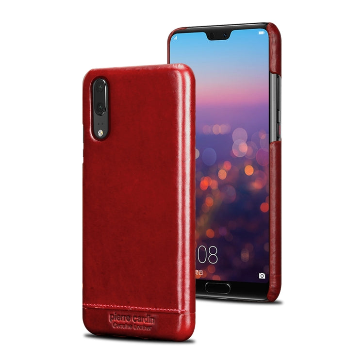 Pierre Cardin PCL-P03 Shockproof PC + Leather Protective Case for Huawei P20
